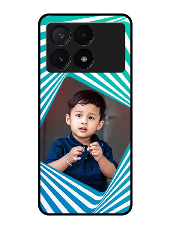 Custom Poco X6 Pro 5G Custom Metal Phone CaseAbstract Spiral Design