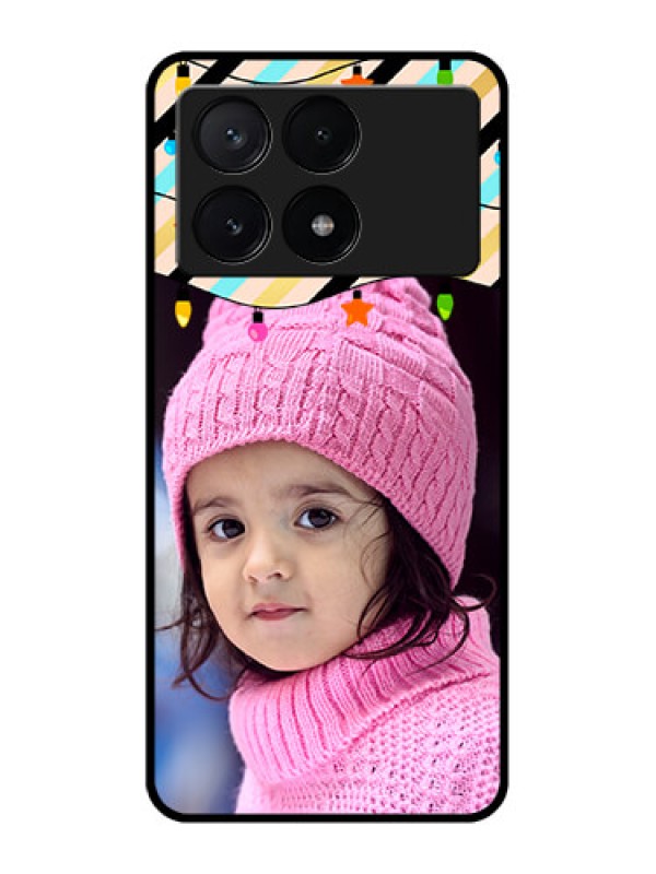 Custom Poco X6 Pro 5G Custom Metal Phone CaseLights Hanging Design