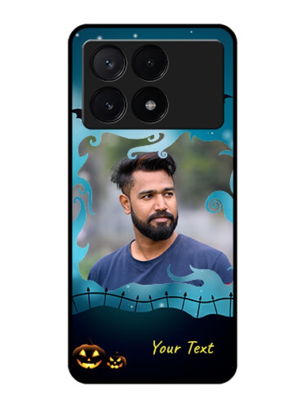 Custom Poco X6 Pro 5G Custom Metal Phone CaseHalloween Frame Design