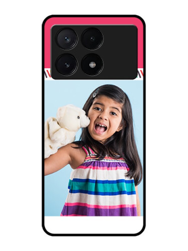 Custom Poco X6 Pro 5G Custom Metal Phone CaseLine Art Design