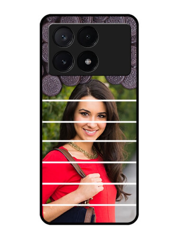 Custom Poco X6 Pro 5G Custom Metal Phone CaseWith Oreo Biscuit Design