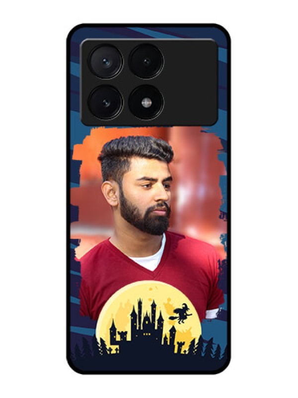 Custom Poco X6 Pro 5G Custom Metal Phone CaseHalloween Witch Design