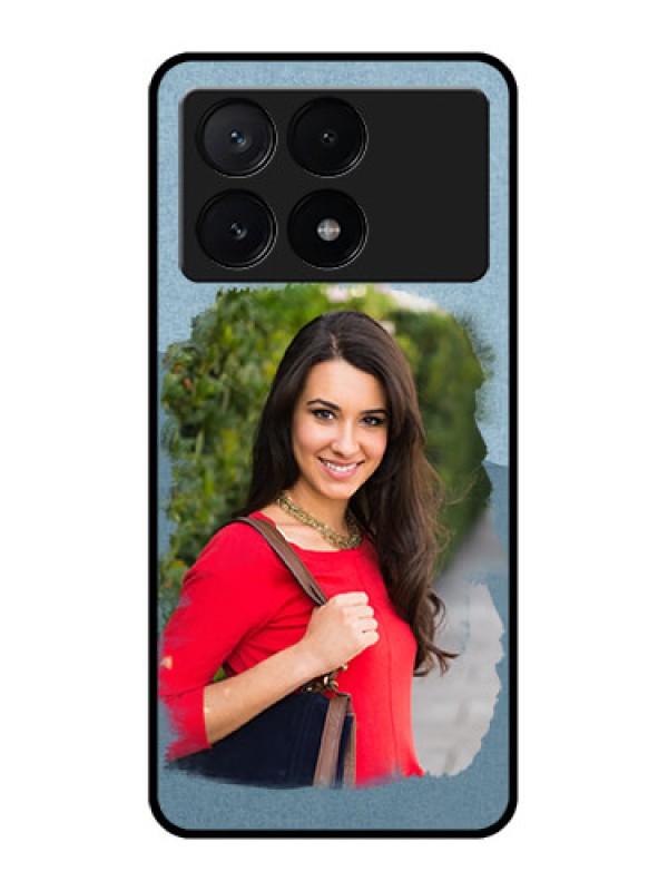 Custom Poco X6 Pro 5G Custom Metal Phone CaseGrunge Line Art Design