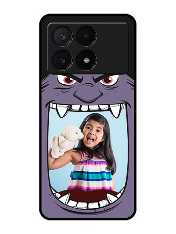 Custom Poco X6 Pro 5G Custom Metal Phone CaseAngry Monster Design