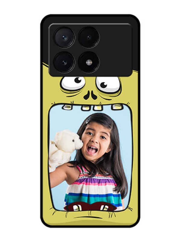 Custom Poco X6 Pro 5G Custom Metal Phone CaseCartoon Monster Back Case Design