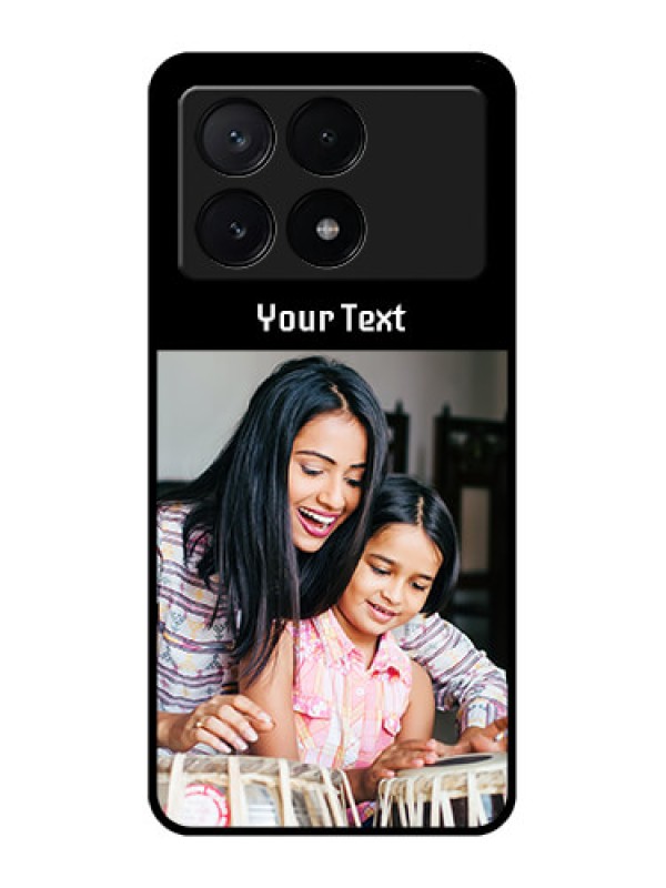 Custom Poco X6 Pro 5G Custom Metal Phone CasePhoto With Name Design