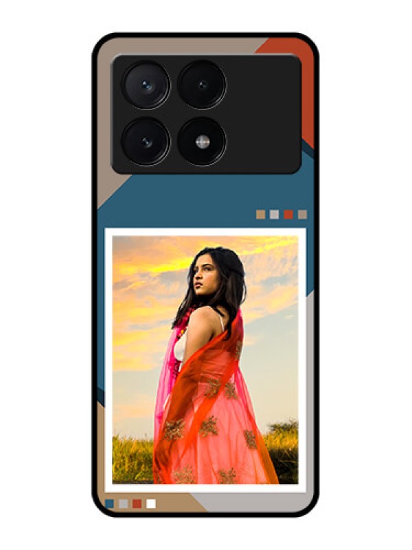 Custom Poco X6 Pro 5G Custom Metal Phone CaseRetro Color Pallet Design