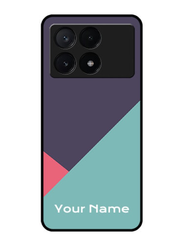 Custom Poco X6 Pro 5G Custom Metal Phone CaseTri Color Abstract Design