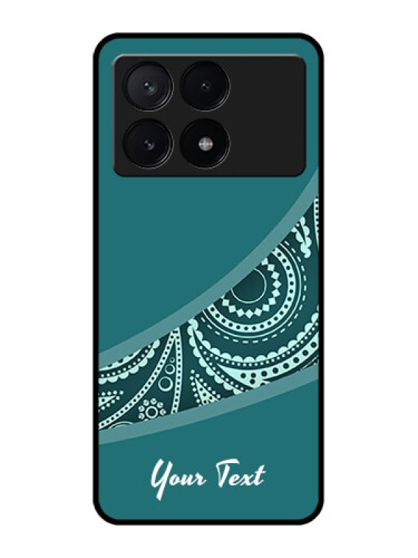 Custom Poco X6 Pro 5G Custom Metal Phone CaseSemi Visible Floral Design