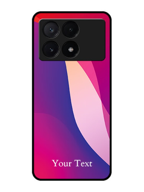 Custom Poco X6 Pro 5G Custom Metal Phone CaseDigital Abstract Overlap Design