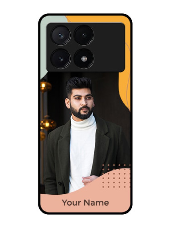 Custom Poco X6 Pro 5G Custom Metal Phone CaseTri - Coloured Overlay Design