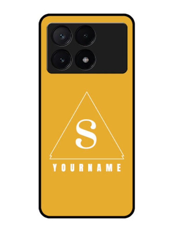 Custom Poco X6 Pro 5G Custom Metal Phone CaseSimple Triangle Design