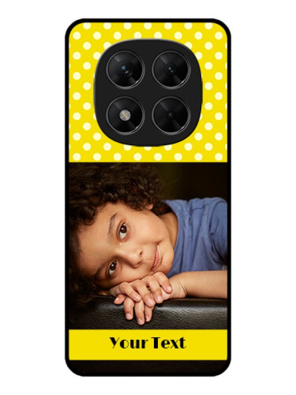 Custom Poco X7 5G Custom Metal Phone CaseBright Yellow Case Design