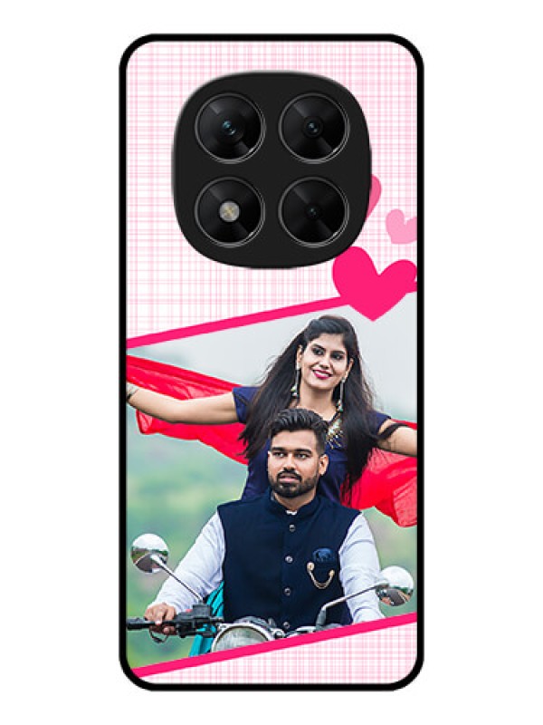 Custom Poco X7 5G Custom Metal Phone CaseLove Shape Heart Design