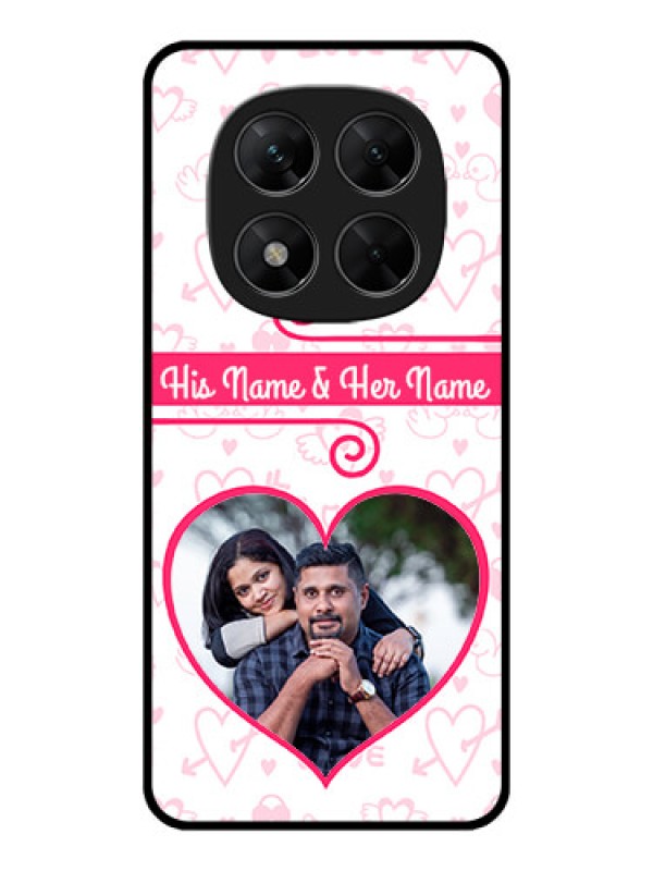 Custom Poco X7 5G Custom Metal Phone CaseHeart Shape Love Design