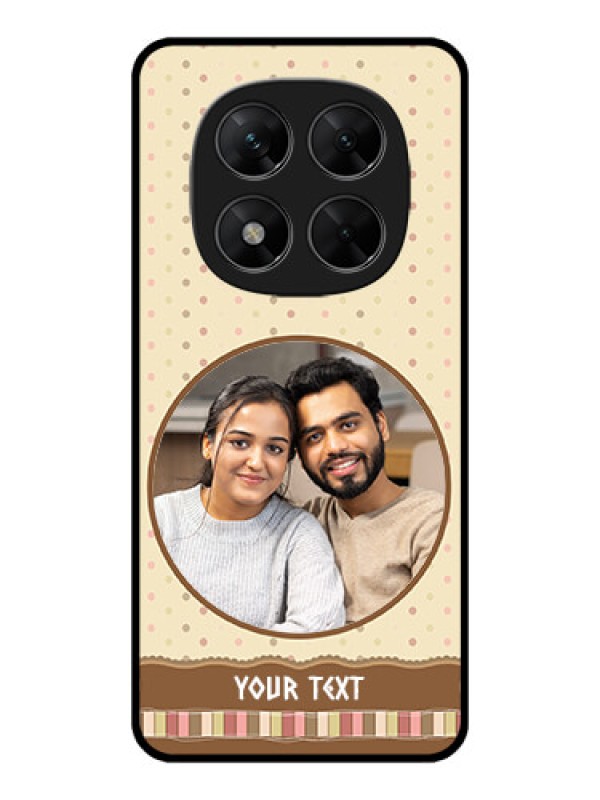 Custom Poco X7 5G Custom Metal Phone CaseBrown Dotted Mobile Case Design