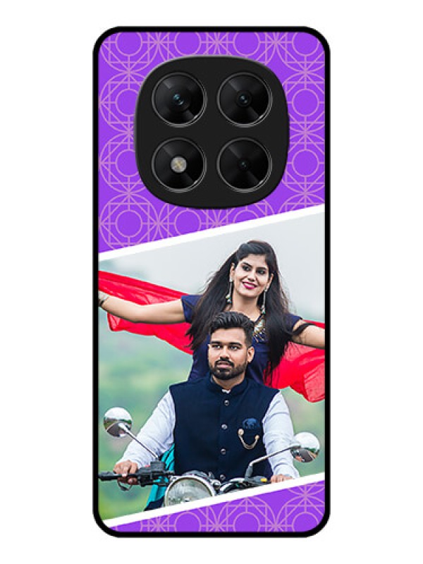 Custom Poco X7 5G Custom Metal Phone CaseViolet Color Pattern Design