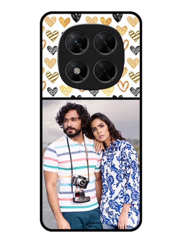 Custom Poco X7 5G Custom Metal Phone CaseLove Symbol Design