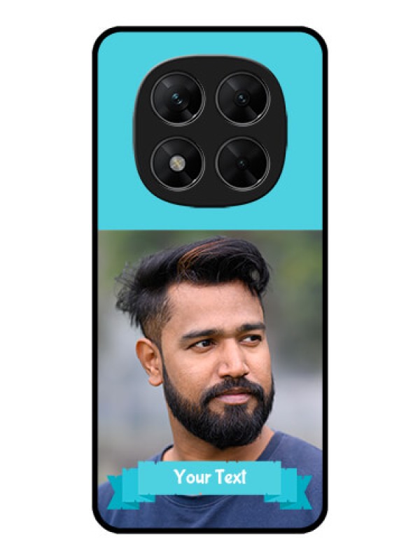 Custom Poco X7 5G Custom Metal Phone CaseBlue Color Design
