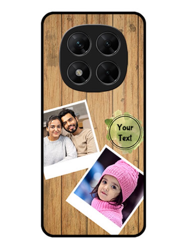 Custom Poco X7 5G Custom Metal Phone CaseWooden Texture Design