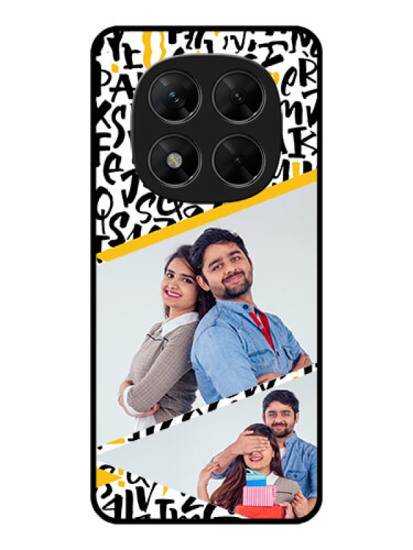 Custom Poco X7 5G Custom Metal Phone CaseLetters Pattern Design