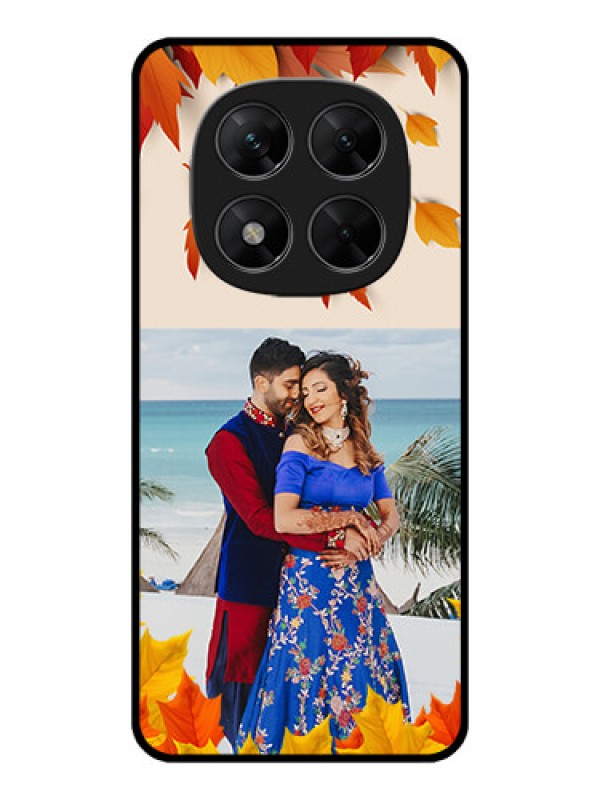 Custom Poco X7 5G Custom Metal Phone CaseAutumn Maple Leaves Design