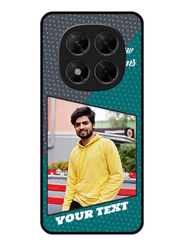 Custom Poco X7 5G Custom Metal Phone CaseBackground Pattern Design With Quote