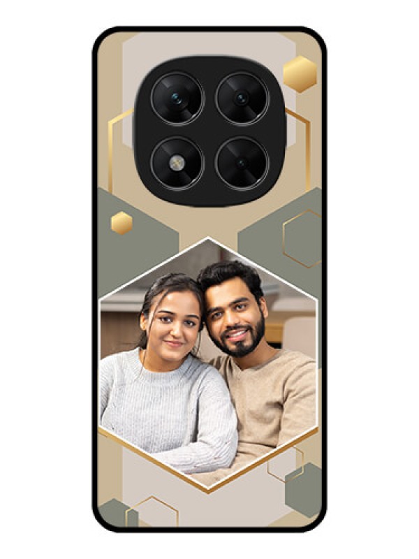 Custom Poco X7 5G Custom Metal Phone CaseStylish Hexagon Pattern Design