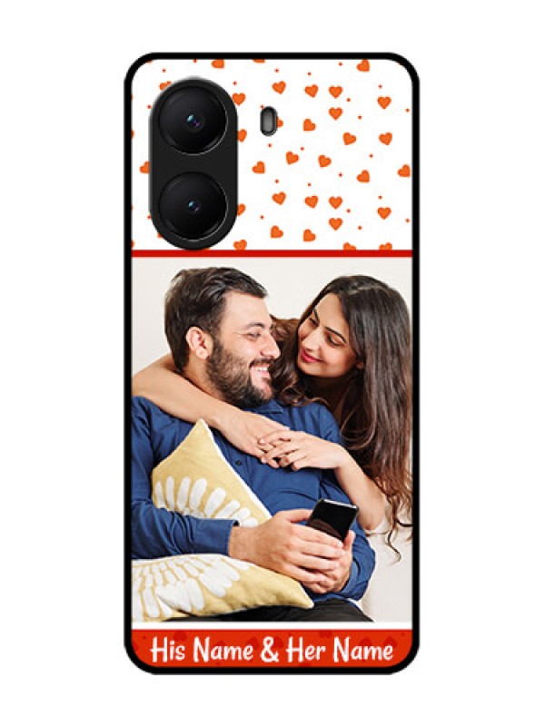 Custom Poco X7 Pro 5G Custom Metal Phone Case - Orange Love Symbol Design