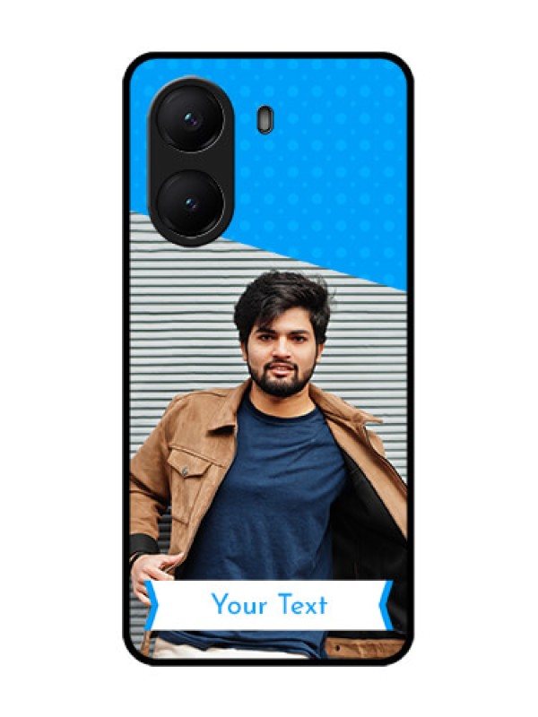 Custom Poco X7 Pro 5G Custom Metal Phone Case - Simple Blue Color Design