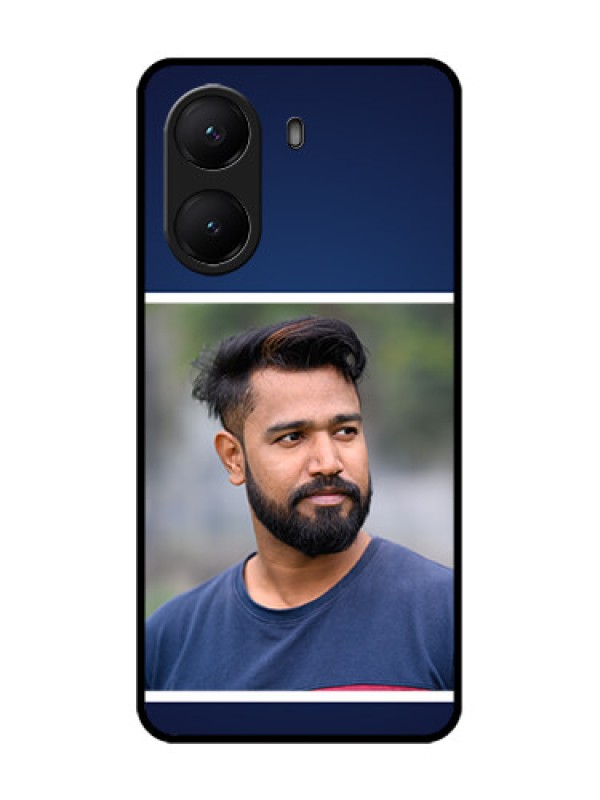 Custom Poco X7 Pro 5G Custom Metal Phone Case - Simple Royal Blue Design