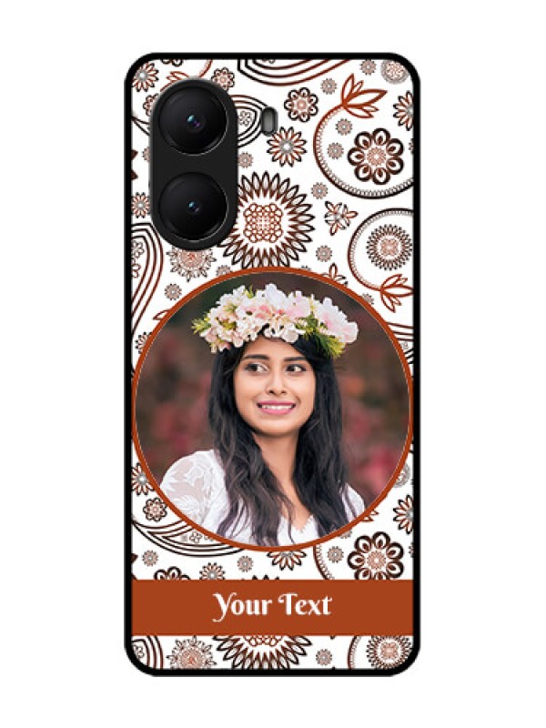 Custom Poco X7 Pro 5G Custom Metal Phone Case - Abstract Flower Design