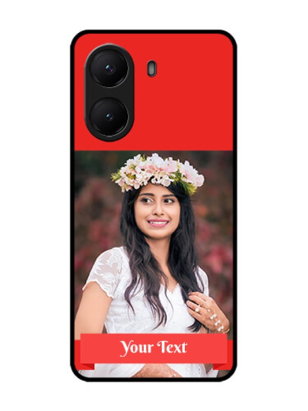 Custom Poco X7 Pro 5G Custom Metal Phone Case - Simple Red Color Design