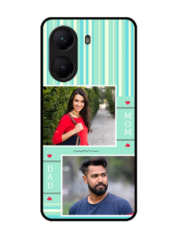 Custom Poco X7 Pro 5G Custom Metal Phone Case - Mom and Dad Pic Design