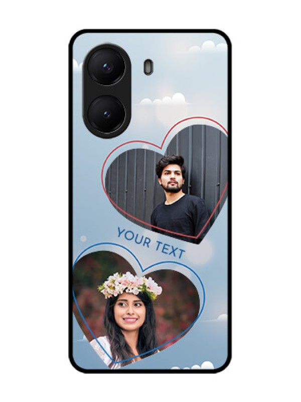 Custom Poco X7 Pro 5G Custom Metal Phone Case - Blue Color Couple Design