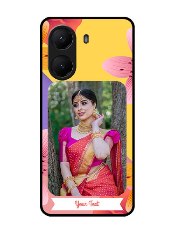 Custom Poco X7 Pro 5G Custom Metal Phone Case - 3 Image With Vintage Floral Design