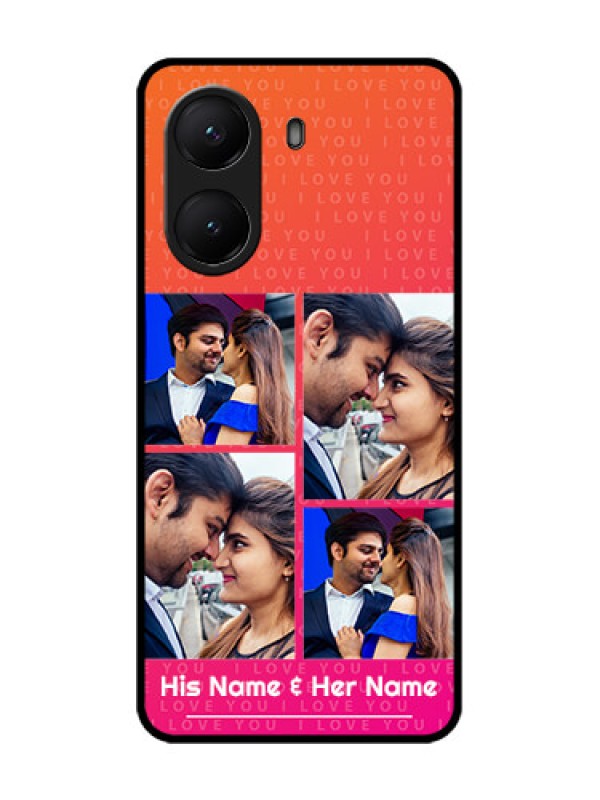 Custom Poco X7 Pro 5G Custom Metal Phone Case - I Love You Pink Design