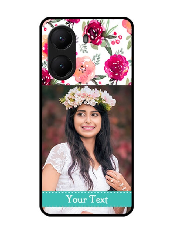 Custom Poco X7 Pro 5G Custom Metal Phone Case - Water Colors Floral Design