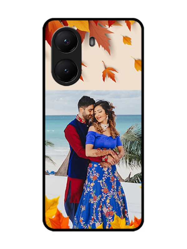Custom Poco X7 Pro 5G Custom Metal Phone Case - Autumn Maple Leaves Design