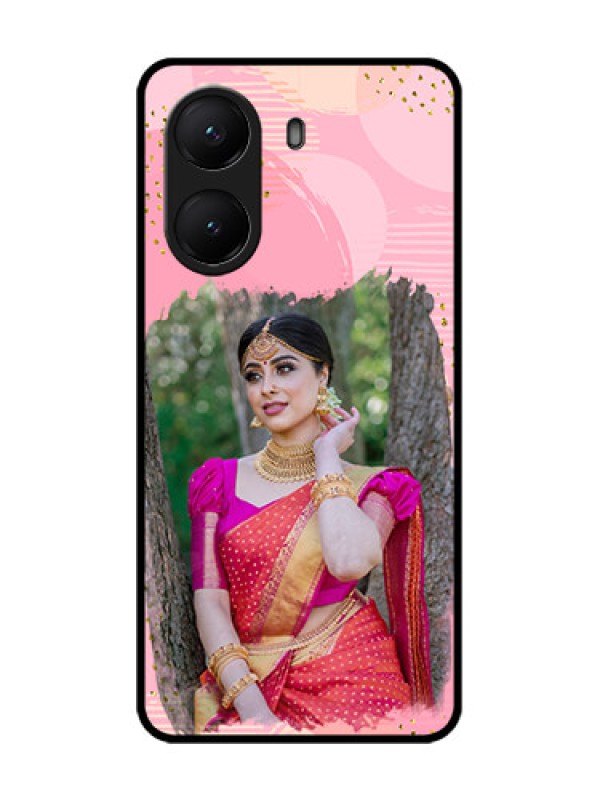 Custom Poco X7 Pro 5G Custom Metal Phone Case - Gold Glitter Splash Design
