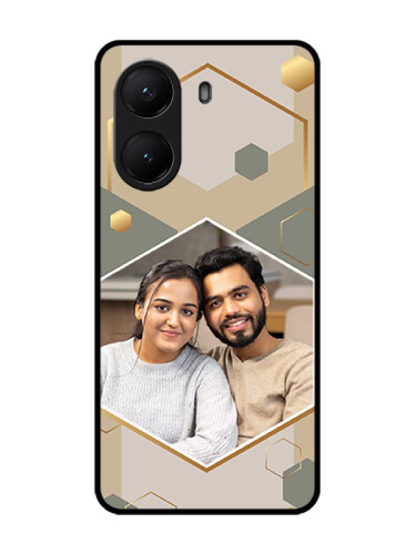 Custom Poco X7 Pro 5G Custom Metal Phone Case - Stylish Hexagon Pattern Design