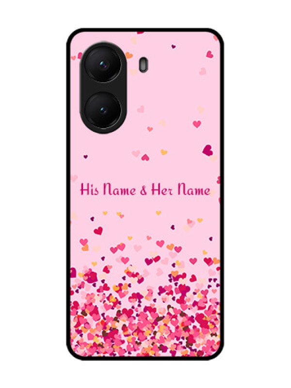 Custom Poco X7 Pro 5G Custom Metal Phone Case - Floating Hearts Design