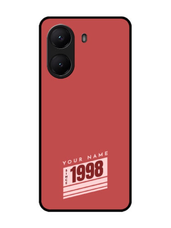 Custom Poco X7 Pro 5G Custom Metal Phone Case - Red Custom Year Of Birth Design