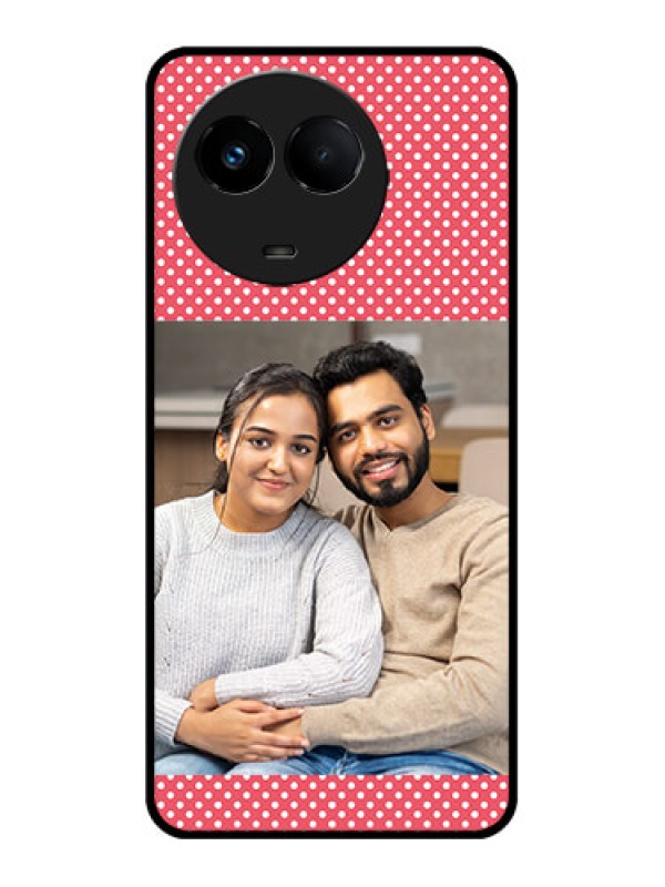 Custom Realme 11 5G Custom Metal Phone CaseWhite Dotted Design