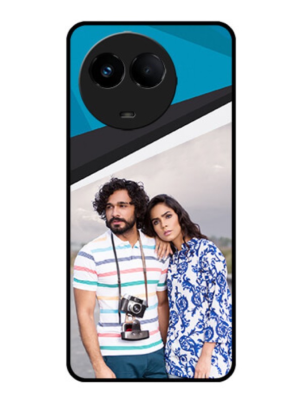 Custom Realme 11 5G Custom Metal Phone CaseSimple Pattern Photo Upload Design
