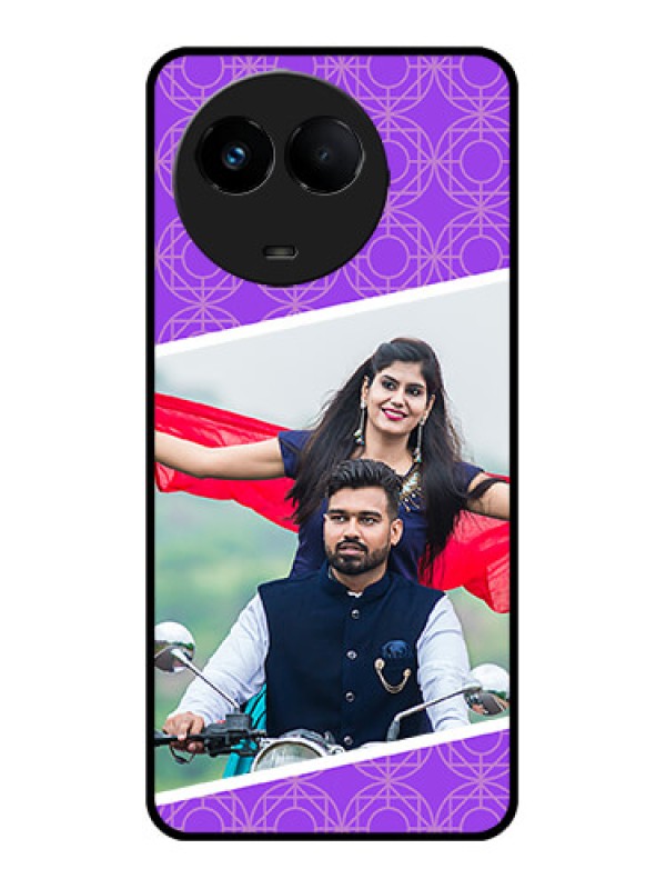 Custom Realme 11 5G Custom Metal Phone CaseViolet Color Pattern Design