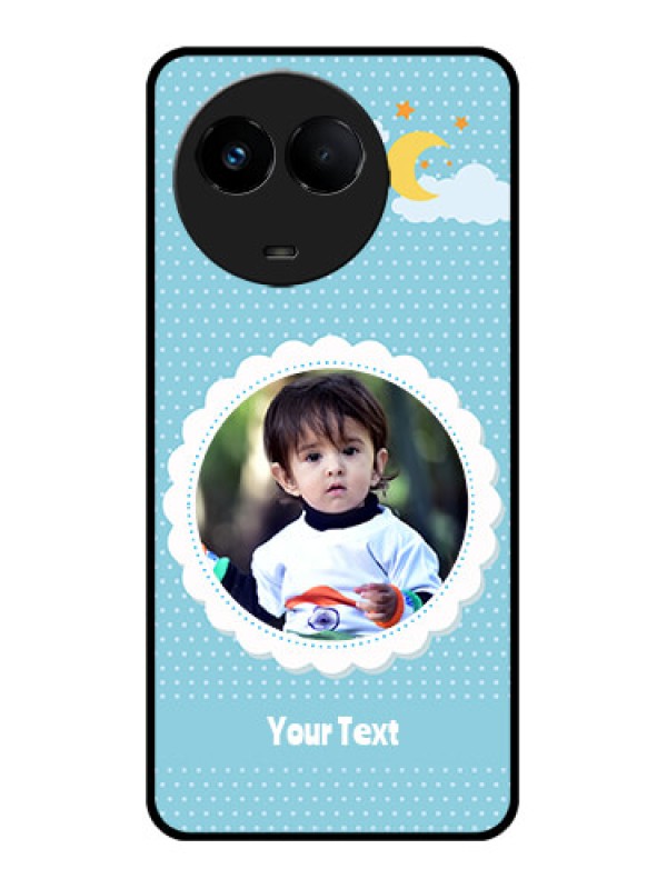 Custom Realme 11 5G Custom Metal Phone CaseViolet Pattern Design