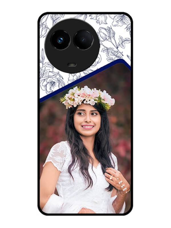 Custom Realme 11 5G Custom Metal Phone CaseClassy Floral Design