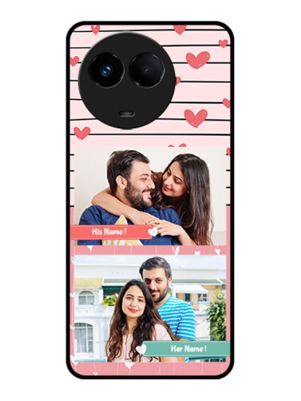 Custom Realme 11 5G Custom Metal Phone CasePhoto With Heart Design