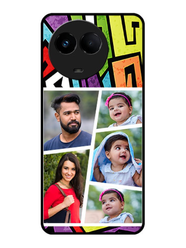 Custom Realme 11 5G Custom Metal Phone CaseGraffiti Pattern Design